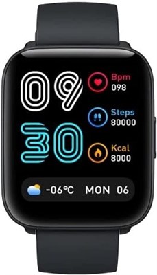 Умные часы Mibro C2 с сенсорным HD-экраном 1,69 дюйма, круглосуточным мониторингом сердечного ритма и сна, датчиком SpO2, 20 режимами спортивных занятий, водонепроницаемостью 2 атм, 7-дневным сроком службы аккумулятора — черный, стандартный 1000014110