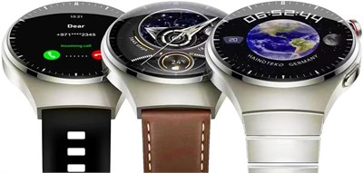 Умные часы Delone для мужчин и женщин. Стильный и функциональный AMOLED-экран. Пульс, уровень кислорода в крови, отслеживание сна, GPS, управление музыкой. Длительное время автономной работы. 3 ремешка. 1000014136