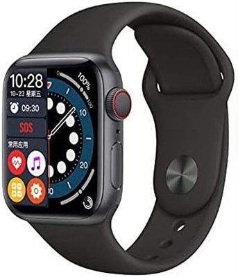 Водонепроницаемые смарт-часы с сенсорным экраном для мужчин и женщин, Series 6, 1,72 дюйма, черные 1000014150