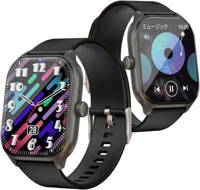 Умные часы SLuB Smart Band с большим экраном 2,1 дюйма, сенсорным экраном, более 100 режимов движения, управление музыкой, водонепроницаемость IP68, уведомления, спортивные часы (черный) 1000014183