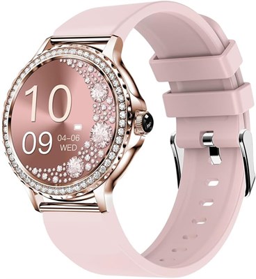 Женские смарт-часы iCruze Pronto Celestia с сенсорным экраном Bluetooth и диагональю 1,27 дюйма, розовое золото 1000014189