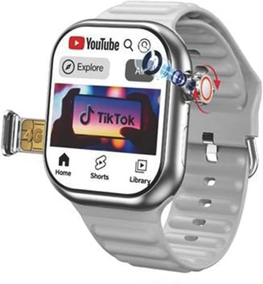 Умные часы ST12, безрамочный экран 5,6 см, поддержка SIM-карт 4G, 3 ремешка с беспроводным зарядным устройством 1000014201