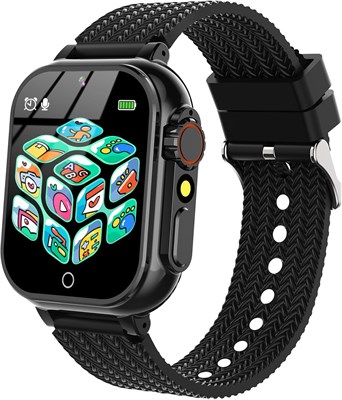 Детские умные часы kaacly с обучающими карточками, музыкальными сказками на ночь, умные часы, детские подарки на день рождения, игрушки для детей 4, 5, 6, 7, 8+ (голубые) 1000014217