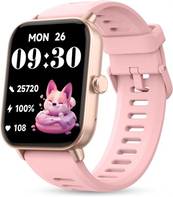 Детские часы, умные часы 44 мм, пульсометр и трекер сна, датчик стресса и SpO2, фитнес-трекер, шагомер, будильник, игры, часы для плавания для мальчиков и девочек от 3 до 15 лет. 1000014230