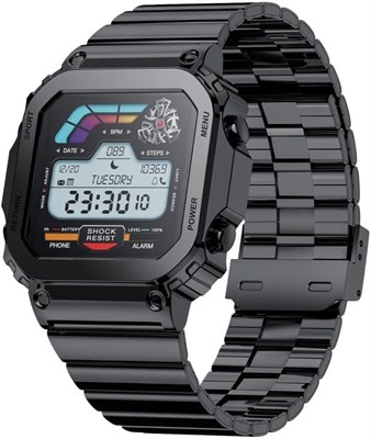 Смарт-часы Next Store Nomad с HD-дисплеем 1,43 дюйма, Bluetooth-звонками, фитнес-трекером и фитнес-трекером, спортивными режимами, водонепроницаемым корпусом, длительным временем автономной работы, стильный носимый гаджет (черный) 1000014233