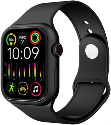 Умные часы Porodo Smartwatch 2.1 Magnifico со спортивным ремешком — чёрные 1000014279