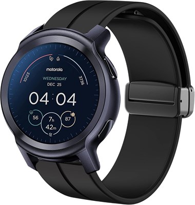 Совместимость с браслетом Blueshaweu Moto Watch 100, быстросъемные спортивные сменные ремешки из мягкого силикона с магнитной застежкой, совместимые со смарт-часами Motorola Moto Watch 100/Moto 360 3-го поколения (2020) 1000014281