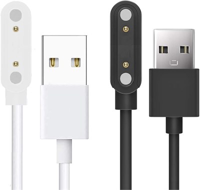 Совместимо с зарядным устройством AZTTKIA Smart Watch Q18, сменный магнитный USB-разъем с 2 контактами. Совместимо с умными часами AZTTKIA Q18 1,69 дюйма/умными часами Q23/умными часами Sookot Q26 1,69 дюйма. 1000014346