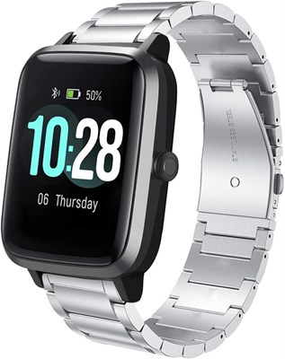 Браслет LvBu, совместимый с ID205L, классический ремешок из нержавеющей стали для часов ID205L, Willful SW021, YAMAY SW021, LIFEBEE ID205L, умные часы PUTARE ID205, серебристый 1000014348