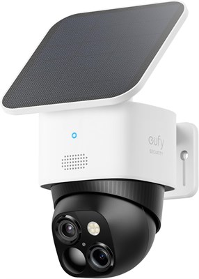 eufy Security SoloCam S340, камера видеонаблюдения с солнечной батареей, беспроводная уличная камера, панорамирование и наклон на 360°, отсутствие слепых зон, Wi-Fi 2,4 ГГц, без абонентской платы, совместимость с HomeBase S380 1000014390 - фото 558530