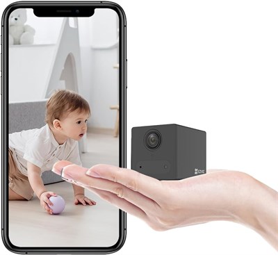 Камера видеонаблюдения EZVIZ CB2 с ??аккумулятором, беспроводной Wi-Fi, аудио, 1080P, мини-камера с интеллектуальным обнаружением движения человека, двусторонней связью, магнитным основанием, ночным видением, поддержкой облачного хранилища и SD-карт (черн 1000014418 - фото 558663