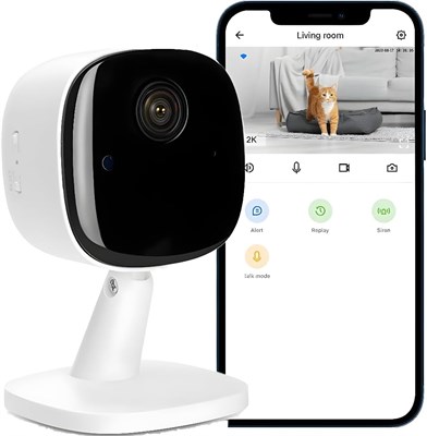 Умная мини-камера с Wi-Fi от Galayou для дома, охранные камеры с ночным видением, камера для наблюдения за домашними животными и приложением для телефона, круглосуточная запись на SD-карту, разрешение 1080P, датчик движения, двусторонняя аудиосвязь, радио 1000014430 - фото 558717