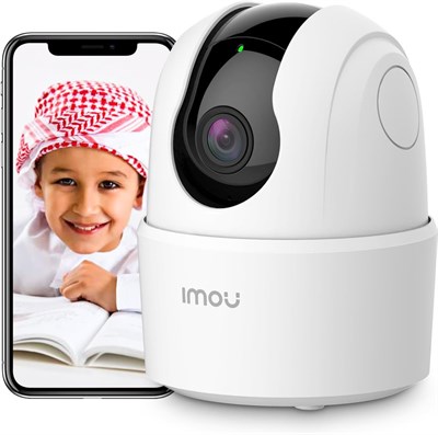 Домашняя камера Imou 1080P, камера безопасности для помещений, Wi-Fi-камера 360° для дома, интеллектуальная система с функцией обнаружения человека, отслеживания движения, двусторонней аудиосвязью, ИК-подсветкой, ночным видением и сиреной для радионяни (R 1000014460 - фото 558860