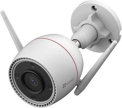 Камера видеонаблюдения EZVIZ H3c, 3-мегапиксельная уличная Wi-Fi-камера видеонаблюдения для дома с цветным ночным видением, распознаванием фигуры человека на основе искусственного интеллекта, активной обороной, защитой от непогоды, двусторонней связью, на 1000014497 - фото 559033