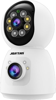 Камера видеонаблюдения JORTAN, 4-мегапиксельная камера видеонаблюдения 2Kx2 с Wi-Fi для внутренней установки, обзор 360°, беспроводная PTZ-камера с двумя объективами, датчиком движения, двусторонней аудиосвязью, сиреной и цветным ночным видением 1000014554 - фото 559300