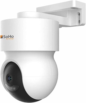 SoHo by Vantage - Sky - беспроводная камера видеонаблюдения с поворотом и наклоном, функцией обнаружения человека на базе интеллектуального искусственного интеллекта, инфракрасным ночным видением и отслеживанием движения, устойчивая к погодным условиям, с 1000014558 - фото 559320