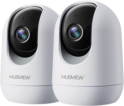 Камеры MUBVIEW для домашней безопасности, 2,4G WiFi 2K, внутренняя проводная камера безопасности для детей и домашних животных с приложением для телефона, ночным видением, круглосуточной записью, двусторонней аудиосвязью, отслеживанием движения, облачным 1000014568 - фото 559357