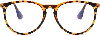 Очки "кошачий глаз" с оправой, антибликовым покрытием, прозрачными линзами и защитой от синего излучения (Uv400) для компьютера 1000016935