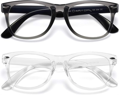 Очки DYLB Kids, блокирующие синий свет, для девочек и мальчиков, комплект из 2 шт., компьютерные очки для детей от 3 до 9 лет, защита от синего света и головной боли 1000016938