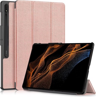 Чехол-книжка TERRIFI Ultra Slim Tri-Fold для планшета Samsung Galaxy Tab S9 Ultra 14,6 дюйма (2023) (SM-X910/X916B/X918U), жесткий чехол-книжка из поликарбоната с функцией автоматического отключения 1000018588