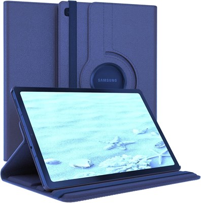 Вращающийся чехол для Samsung Galaxy Tab A8 10.5 2022 [X200/X205/X207], подставка на 360 градусов [автоматический переход в спящий режим/пробуждение], откидной кожаный чехол для планшета (тёмно-синий) 1000018684
