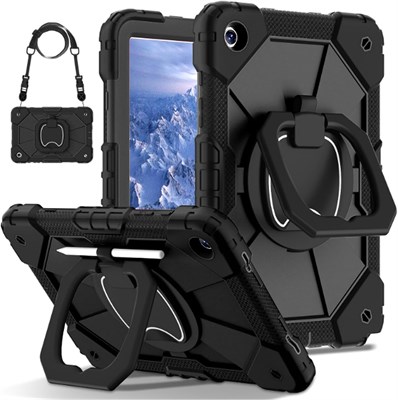 Чехол Lukione для планшета Samsung Galaxy Tab A9 8,7 дюйма, прочный, ударопрочный, защитный чехол для планшета с вращающейся на 360 градусов складной подставкой/держателем для карандашей и защитой экрана, чехол для A9 1000018687