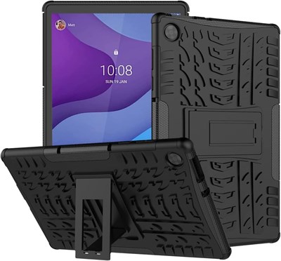 Чехол SYOSI для планшета Lenovo Tab M10 HD 2-го поколения, 10,1-дюймовый, ударопрочный, прочный, с защитой от падений, двойной защитный чехол с подставкой для Lenovo Tab M10 HD 2020 TB-X306F/TB-X306X (черный) 1000018704