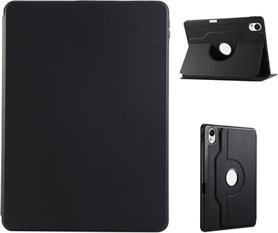 Совместимый с Huawei MatePad SE 11 дюймов (2024), чехол для планшета с многоугольной подставкой/держателем для стилуса, защитный чехол-книжка из искусственной кожи Business Folio, тонкие чехлы-чехлы, вращающаяся на 360 градусов конструкция, черный цвет 1000018715