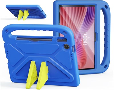 Детский чехол DUX DUCIS Puff Series для Lenovo Tab M11 (2024) — ударопрочный защитный чехол из вспененного ЭВА с ручкой, складной подставкой, защитой от падений и царапин — синий 1000018733