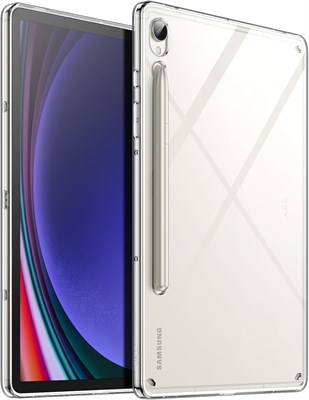 Чехол JETech Clear для Samsung Galaxy Tab S9 11 дюймов, прозрачный, ударопрочный, с защитой от пожелтения, с жесткой задней панелью из ПК и мягким бампером из ТПУ, с поддержкой беспроводной зарядки S Pen (прозрачный) 1000018735