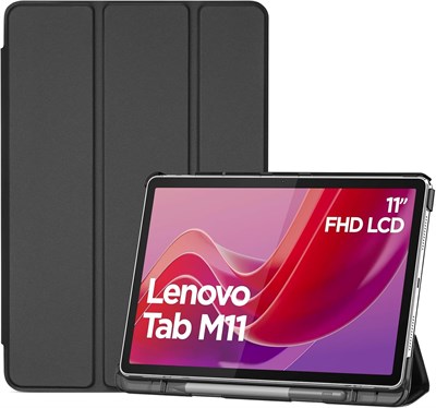 Чехол ProCase Smart Case для Lenovo Tab M11/Tab K11 LTE 11" 2024 TB330FU с держателем для стилуса, тонкой подставкой, тройным складыванием, твёрдым защитным чехлом для планшета, полупрозрачным задним чехлом с поддержкой автоматического пробуждения/спящего 1000018744