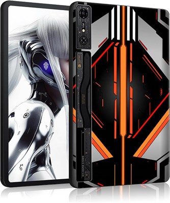 Чехол для игрового планшета REDMAGIC Nova 10,9 дюйма, тонкий и лёгкий, с защитой от отпечатков пальцев, мягкий силиконовый чехол из термопластичного полиуретана с защитой от ударов для Red Magic Nova-серовато-оранжевого цвета 1000018792