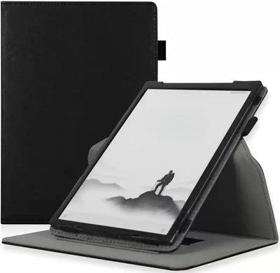 Чехол Gruattreay для планшета iFLYTEK AINOTE Air 2 8,2 дюйма (2024) из тонкой кожи, полностью покрывающий планшет, с функцией поворота на 360 градусов и функцией автоматического перехода в спящий режим/пробуждения (черный) 1000018795