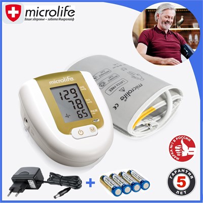 Тонометр Microlife BP 3AG1 с возможностью подключения адаптера. 1000019615