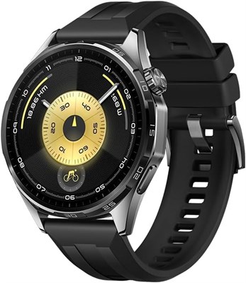 Смарт-часы HUAWEI Watch GT 6 GPS 46 мм, 1,47-дюймовый AMOLED-дисплей, до 21 дня автономной работы, велоспорт, более 100 спортивных режимов, iOS и Android, NFC-оплата, мониторинг здоровья, черный цвет. 1000020435
