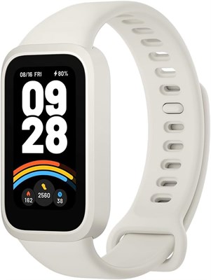 Фитнес-браслет Xiaomi Smart Band 9 Active, бежевый/белый/серебристый 1000020476