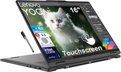 Lenovo Yoga 7i - это ноутбук-трансформер с 16-дюймовым сенсорным дисплеем FHD+ 2K. Он оснащен 12-ядерным процессором Intel Core Ultra 7 155U, 16 ГБ LPDDR5X оперативной памяти и SSD-накопителем на 1 ТБ. Устройство также имеет клавиатуру с подсветкой, скане 1000020521