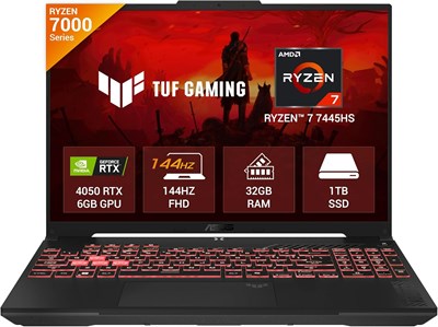 Ноутбук ASUS TUF A16 (2025) оснащен процессором AMD Ryzen 7 7445HS, 32 ГБ оперативной памяти и 1 ТБ SSD. Дисплей с разрешением FHD+ и частотой обновления 144 Гц. Графический процессор Nvidia RTX 4050 с 6 ГБ памяти. Установлены операционная система Windows 1000020530