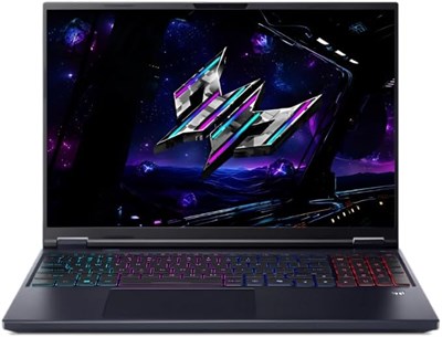 Игровой ноутбук Acer Predator Helios Neo 16 AI (модернизированная версия), процессор Intel Ultra 9-275HX (24 ядра, 13 TOPS AI), 16 ГБ оперативной памяти DDR5, SSD-накопитель 1 ТБ, видеокарта NVIDIA GeForce RTX 5070 8 ГБ GDDR7, 16-дюймовый экран, 180 Гц, W 1000014849