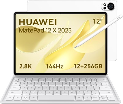 Планшет HUAWEI MatePad 12X 2025, 12-дюймовый дисплей 2.8K с яркостью 1000 нит, частотой обновления 144 Гц, 12+256 ГБ памяти, аккумулятор 10100 мАч, быстрая зарядка 66 Вт SuperCharge, Wi-Fi 7, WPS Office, 6 динамиков, сверхлегкая клавиатура + бесплатный ст 1000020747