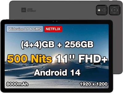 Планшет AGM PAD T2 на Android 14, дисплей FHD 1920x1200, 4 ГБ ОЗУ, 256 ГБ ПЗУ (TF 512 ГБ), GPS/Type-C/аккумулятор 8000 мАч/две SIM-карты, 4G LTE/5 ГГц Wi-Fi/Face ID 1000020762