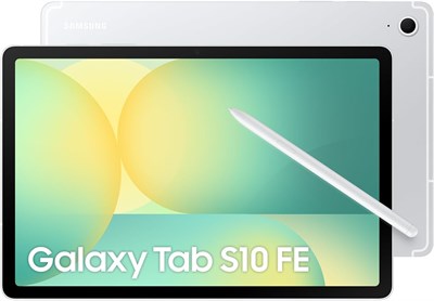 Планшет Samsung Galaxy Tab S10 FE, Wi-Fi, Android, 8 ГБ ОЗУ, 128 ГБ памяти, 10,9-дюймовый экран, частота обновления 90 Гц, стилус S Pen в комплекте, защита от воды и пыли IP68, длительное время автономной работы, серебристый (версия для ОАЭ) 1000020819