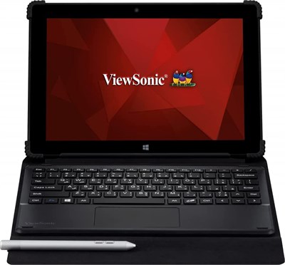 VIEWSONIC - СЕНСОРНЫЕ ЭКРАНЫ <32 ДЮЙМА ViewSonic PT1050, планшетный ПК 2-в-1. Intel 2,4 ГГц, Windows 10 Pro, графика HD Graphics. Клавиатура и стилус в комплекте, VS18171, черный. 1000020891