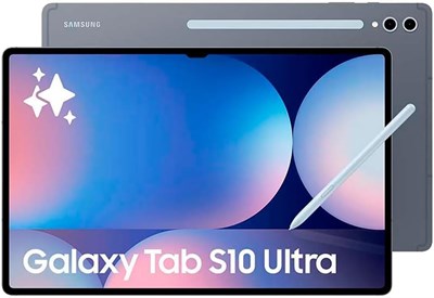 Samsung Galaxy Tab S10 Ultra, планшет с искусственным интеллектом, планшет на Android, 5G, 12 ГБ ОЗУ, 256 ГБ памяти, AMOLED-дисплей, антибликовое покрытие, прочный, стилус S Pen в комплекте, цвет «лунный камень» — международная версия. 1000020959