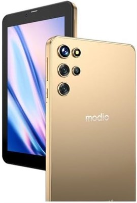 Планшет Modio M12 на базе Android, 7 дюймов, Wi-Fi 5G, HD IPS-дисплей, 256 ГБ памяти, золотистый. 1000020974
