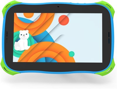 Детский планшет G-tab Q6, 7-дюймовый экран, четырехъядерный процессор, 2 ГБ ОЗУ + 32 ГБ памяти, фронтальная камера 2 Мп + тыловая камера 2 Мп, аккумулятор 3000 мАч, ЖК-IPS дисплей, синий цвет. 1000021011