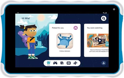 Планшет Supersonic SC-779KT 7 дюймов с Android 13, Kids Space, четырехъядерным процессором, 32 ГБ памяти, Bluetooth, фронтальной и тыловой камерами, Wi-Fi, расширяемой памятью, поддержкой 4G, автоматическим поворотом экрана и длительным временем автономно 1000021042