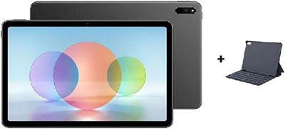 HUAWEI MatePad 10.4inch 2022+ Кожаная клавиатура, 2K FullView дисплей, аккумулятор 7250 мАч, шумоподавление, многоэкранное взаимодействие, Wi-Fi, матовый серый, 4 ГБ + 64 ГБ, серый, W09CS 1000021060