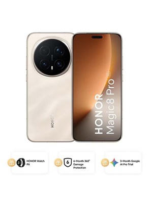 Honor Magic 8 Pro Dual SIM 5G Sunrise Gold 12 ГБ ОЗУ 512 ГБ с бесплатной функцией Watch Fit, 6-месячной страховкой от повреждений 360° и 3-месячной пробной версией Google AI Pro — глобальная версия 1000021465