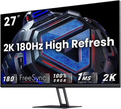 Игровой монитор Xiaomi 2K G27Qi, QHD 2560x1440, Fast IPS, 180 Гц 1 мс, AMD Freesync, 100% sRGB, угол обзора 178°, 2 HDMI 2.0 DP 1.42, черный 1000021519